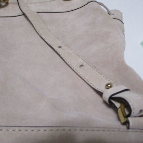 Alberta Di Canio Italian Suede Leather Bucket Bag Backpack #1121 - Picture 15 of 16